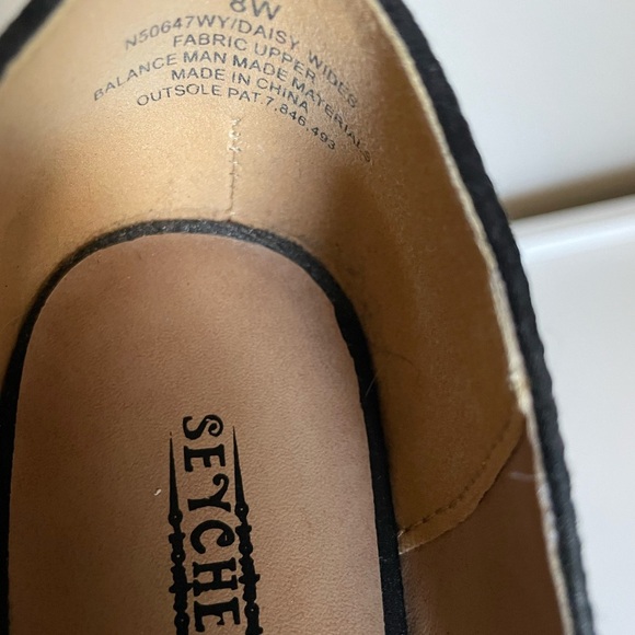 Seychelles Black Crisscross Peep-Toe Flats - Picture 3 of 6